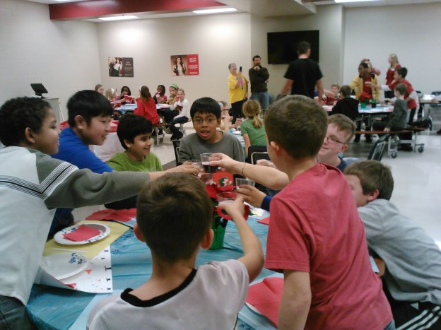 A toast to food, fun and friends!  (and fractions!)