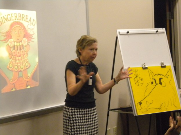 Some of the best parts were the stories she told about how she decides on the ideas for her books.