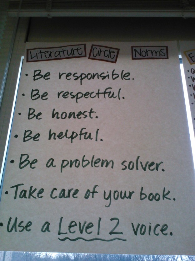 Then we narrowed it down to a more reasonable number of norms to follow.  And we do a super job of doing so!