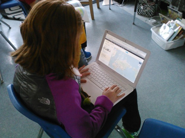 Sammy uses Google to help us figure out Ms. Turken's location.