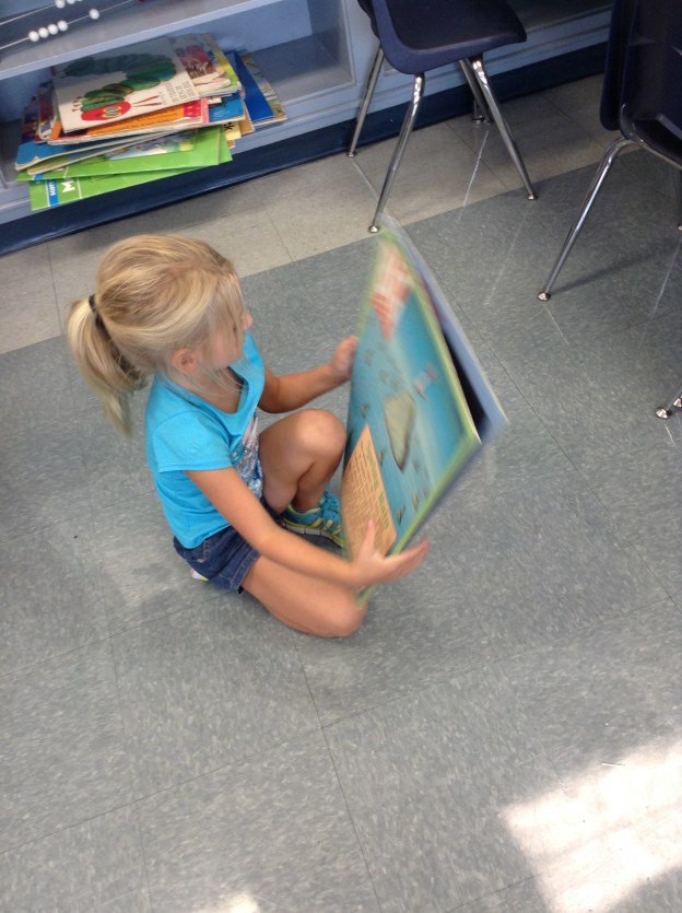Big books are always fun!  At quiet time AND at choice time!