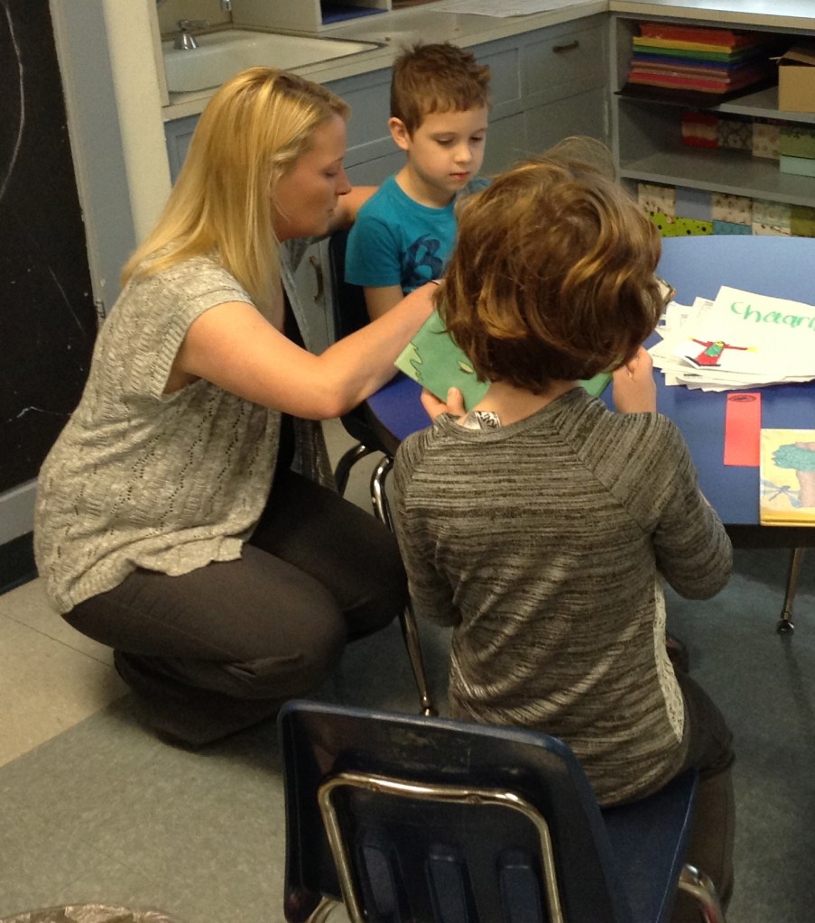 JKB's mom got to stay and share a story with he and Emily for a little while. 