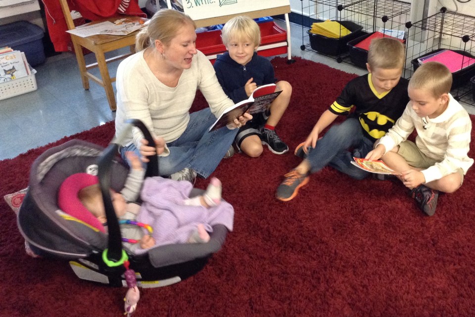 The group on the carpet got bigger!