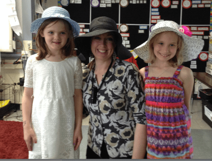 If only I could crop myself out of this one...the other two are so cute, right? :)